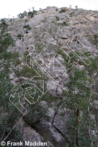 photo of Los Lobos Main Wall from Mexico: El Potrero Chico