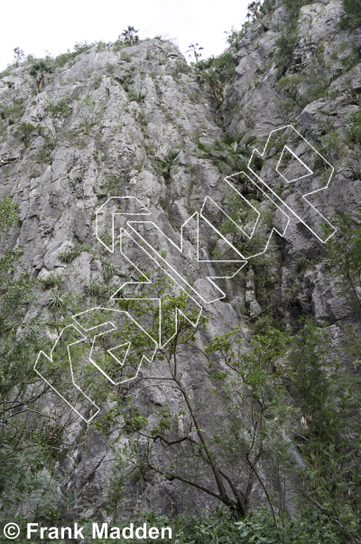 photo of Los Lobos Main Wall from Mexico: El Potrero Chico