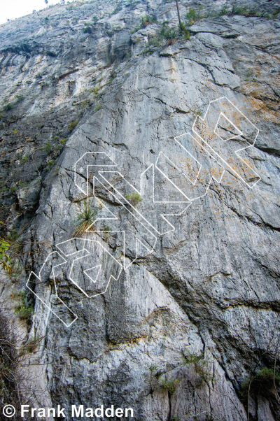 photo of Los Lobos Main Wall from Mexico: El Potrero Chico