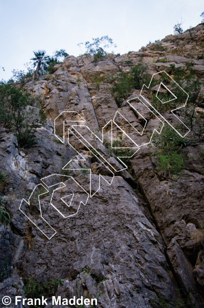 photo of Los Lobos Main Wall from Mexico: El Potrero Chico