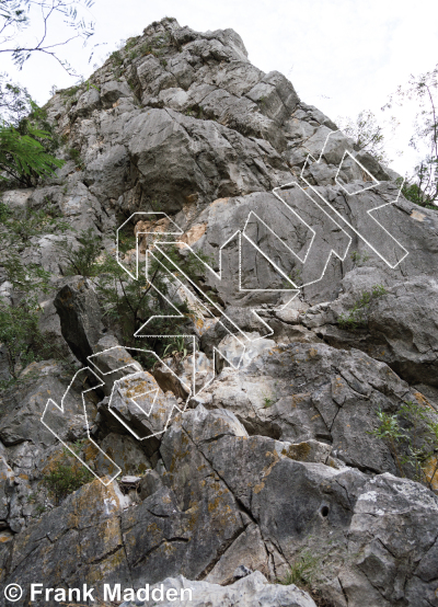 photo of Los Lobos Main Wall from Mexico: El Potrero Chico