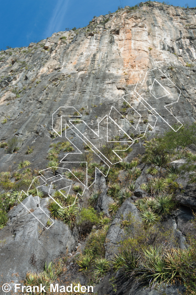 photo of Mota Wall (Lower Sense Of Religion) from Mexico: El Potrero Chico