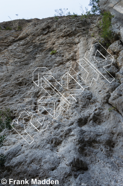 photo of The Atheist, 5.11d ★ at El Vaticano (The Vatican) from Mexico: El Potrero Chico