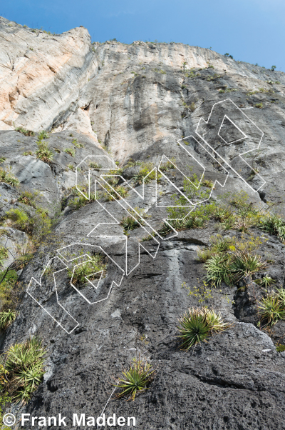 photo of The High Life Wall from Mexico: El Potrero Chico