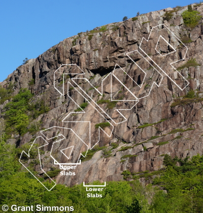 photo of Faust, 5.10b ★★ at South Bubble from Acadia Rock Climbs