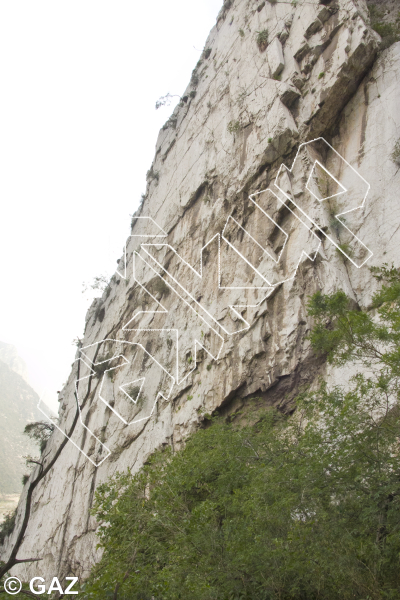 photo of One for the Head, 5.11b ★ at Hienas from Parque La Huasteca