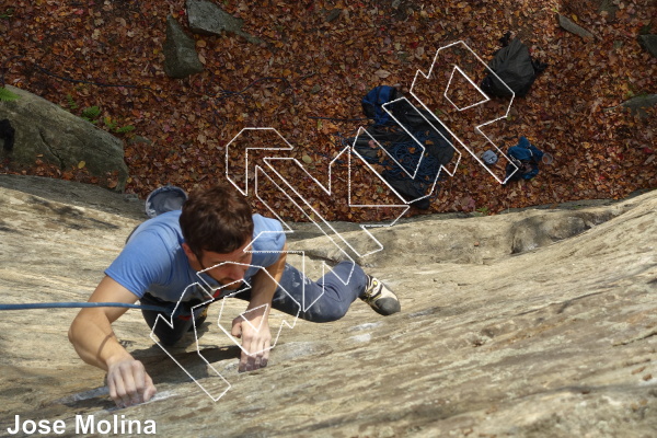 photo of Rose Bowl, 5.11+ ★ at French King Buttress from Rose Ledge 2.0