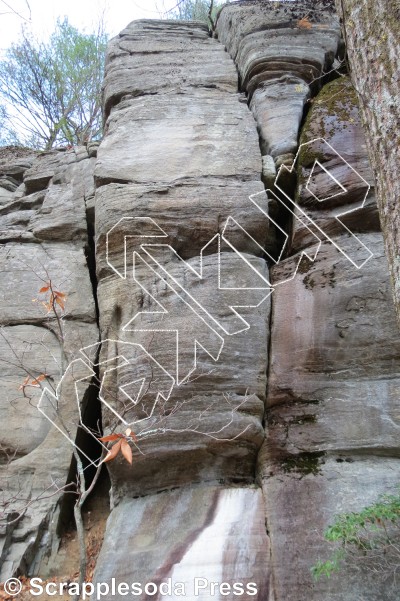 photo of Buoux Buttress from Rose Ledge 2.0