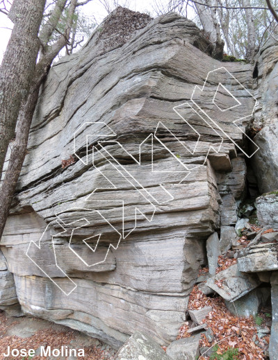 photo of Overhang Buttress from Rose Ledge 2.0