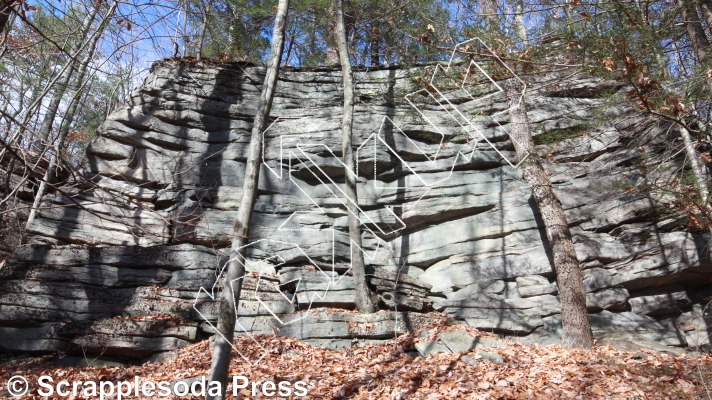 photo of Pollywogwiggle, 5.7  at Lost In The Woods Area from Rose Ledge 2.0