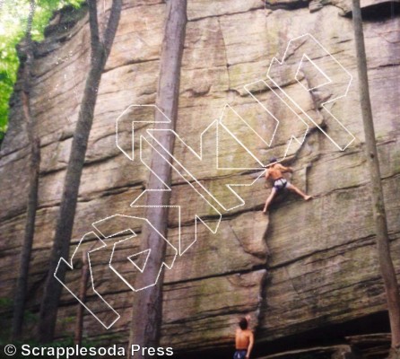 photo of Tennessee Flake, 5.10 ★★★ at Main Face from Rose Ledge 2.0