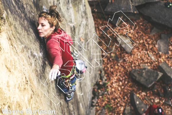 photo of Tennessee Flake, 5.10 ★★★ at Main Face from Rose Ledge 2.0