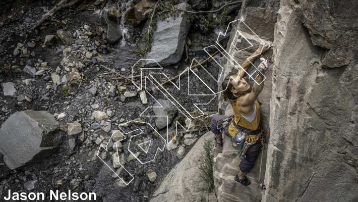 photo of Angel Creek Lower Wall from Million Dollar Highway