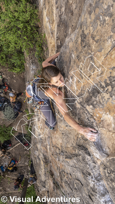 photo of Right Hand Man, 5.10d ★★★ at The Overlook from Million Dollar Highway