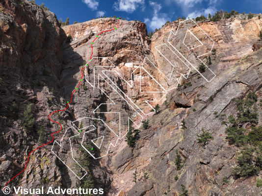 photo of Kennedy's Gully from Million Dollar Highway