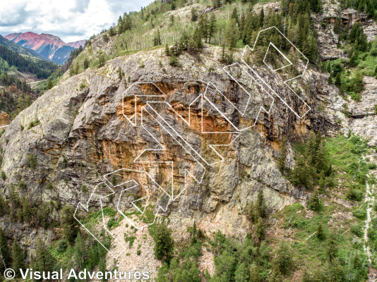 photo of Wanton Endangerment, 5.9+ ★★★ at Mordwand from Million Dollar Highway