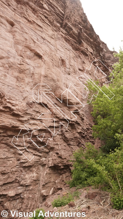 photo of Outercourse, 5.12c ★★★ at Rotary Park from Million Dollar Highway