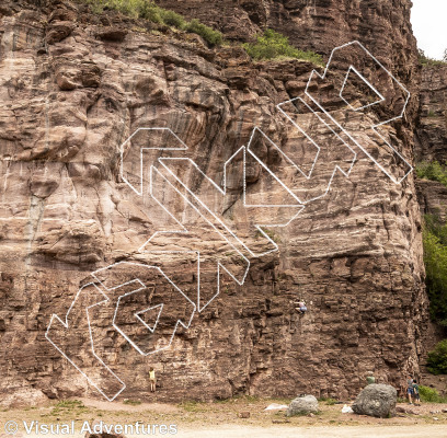 photo of Circular Semantics, 5.12c ★★ at Rotary Park from Million Dollar Highway