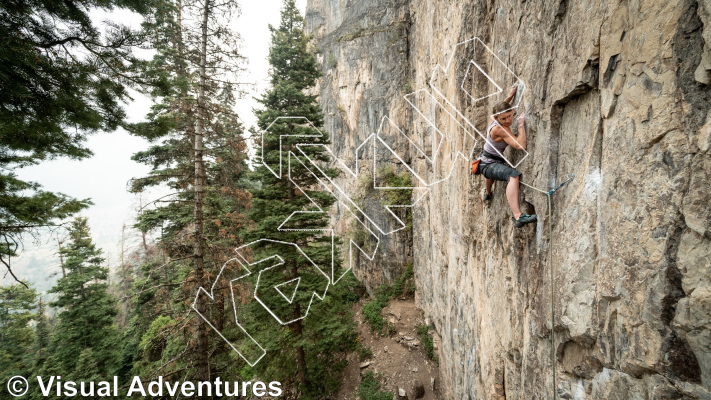 photo of Over the Monsoon, 5.11b ★★★★ at The Overlook from Million Dollar Highway