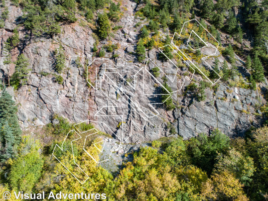 photo of Ferdinand's Dilemma, 5.10 ★★ at Potato Patch Crag from Million Dollar Highway