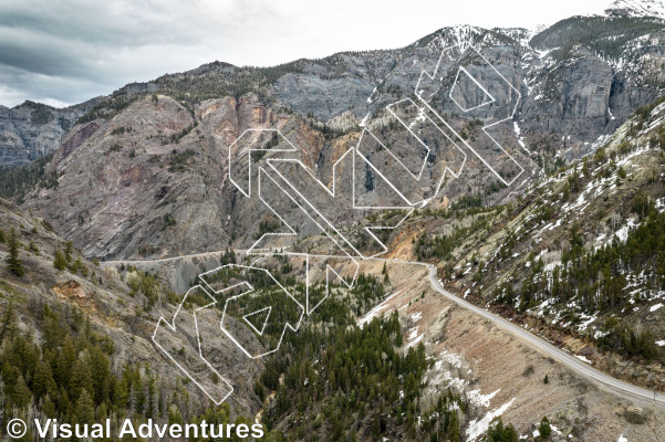 photo of Lightline, 5.6 ★★★ at Engineer Pass Turn-off from Million Dollar Highway