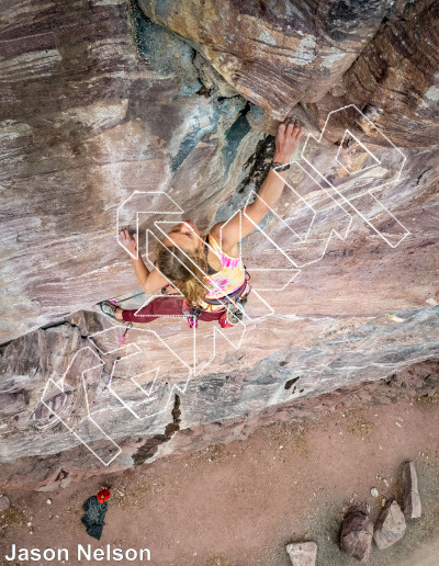 photo of Against All Odds, 5.11d ★★ at Rotary Park from Million Dollar Highway