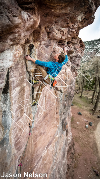 photo of Against All Odds, 5.11d ★★ at Rotary Park from Million Dollar Highway