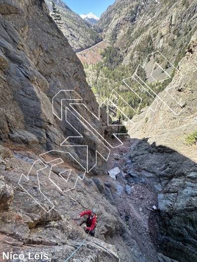 photo of Kennedy's Gully from Million Dollar Highway