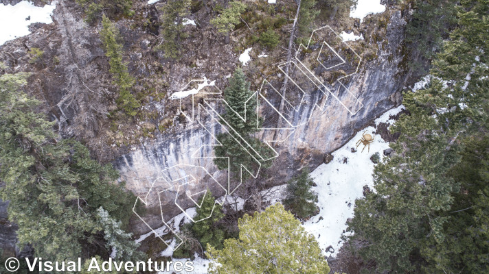 photo of Larvae, 5.11a ★★ at Badger's Den from Million Dollar Highway