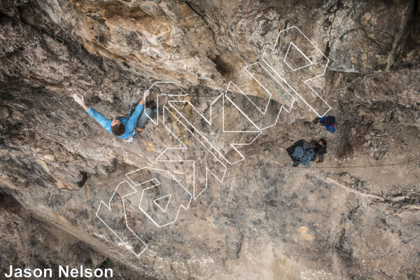 photo of Poker Face, 5.11b ★★ at The Upper Wall from Million Dollar Highway