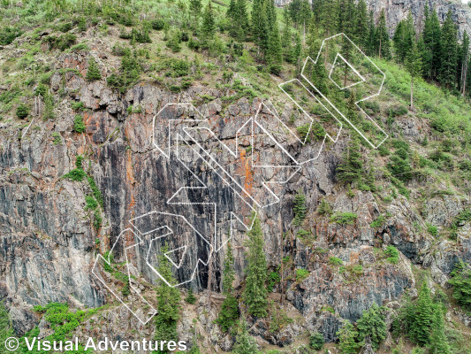 photo of Master's Wall from Million Dollar Highway