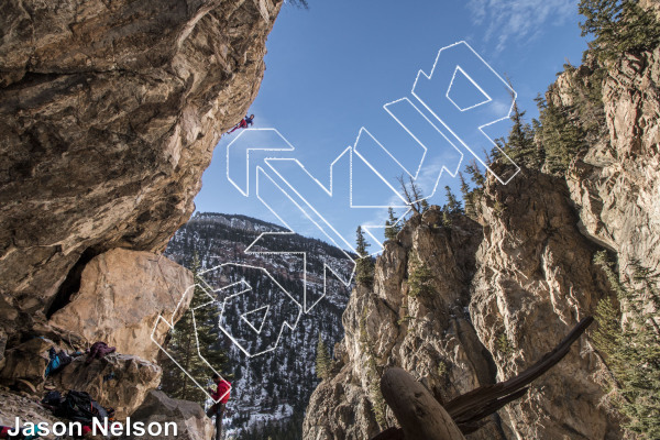 photo of Girl Under You, 5.12a ★★ at The Upper Wall from Million Dollar Highway