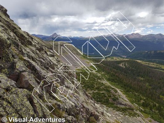 photo of Snowdon Peak from Million Dollar Highway