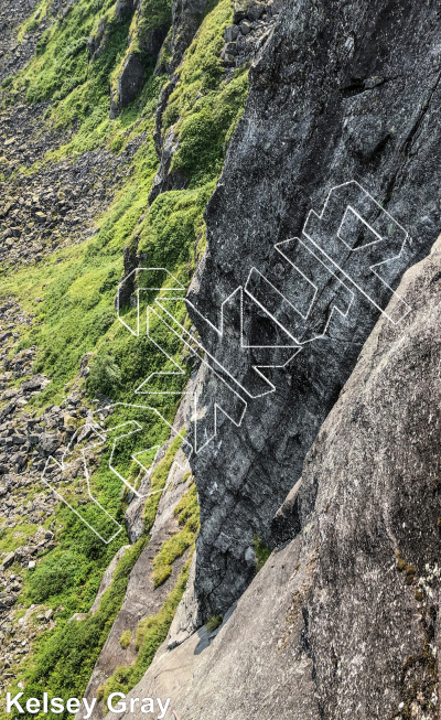 photo of Fatal Attraction Wall from Hatcher Pass