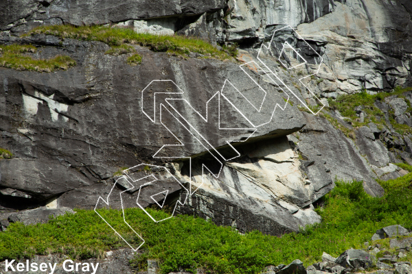 photo of Fatal Attraction Wall from Hatcher Pass