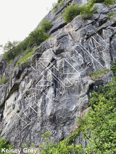 photo of Snowbird Slab from Hatcher Pass