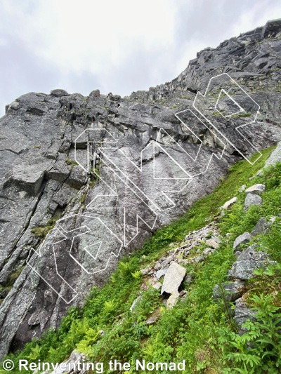 photo of Safety Rät , 5.10d ★★★ at Green Gully from Hatcher Pass