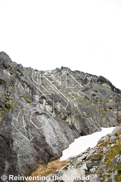 photo of Danger Maus, 5.11+ ★★★★ at Green Gully from Hatcher Pass