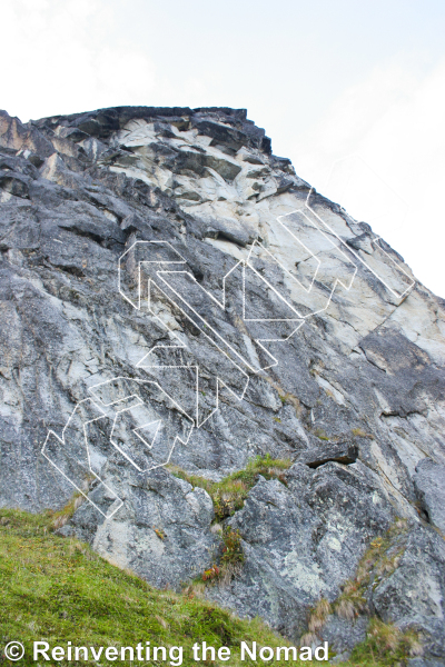 photo of God's Country, 5.10b ★★★★★ at The Guardian from Hatcher Pass