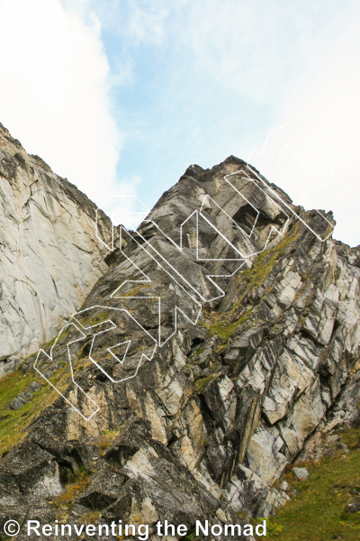 photo of Persistance, 5.8+ ★★★ at Lost Wall from Hatcher Pass