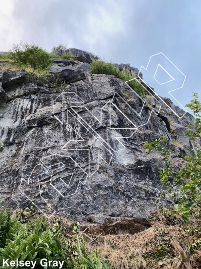 photo of Snowbird Slab from Hatcher Pass