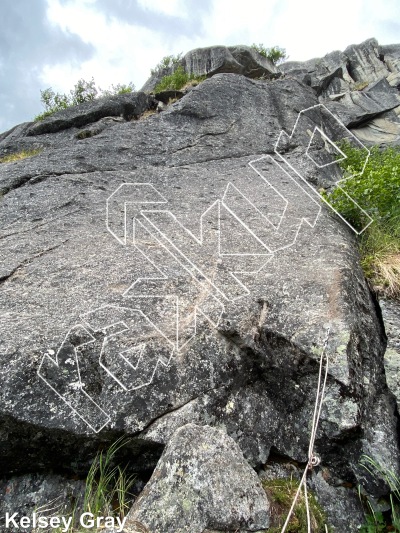 photo of Snowbird Slab from Hatcher Pass