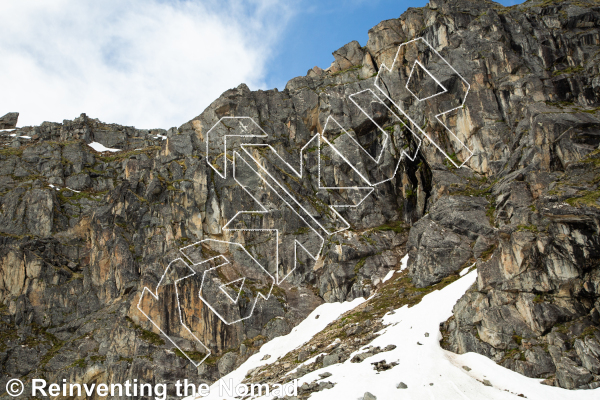 photo of Slabby, 5.9 ★★★ at Ramparts Wall from Hatcher Pass