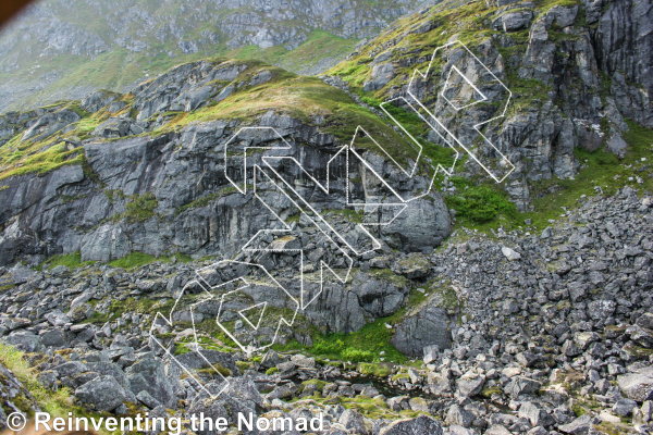 photo of Reed Creek Wall from Hatcher Pass