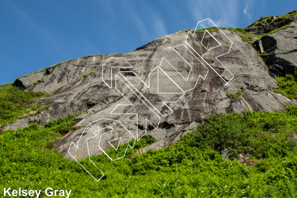 photo of Snowbird Slab from Hatcher Pass