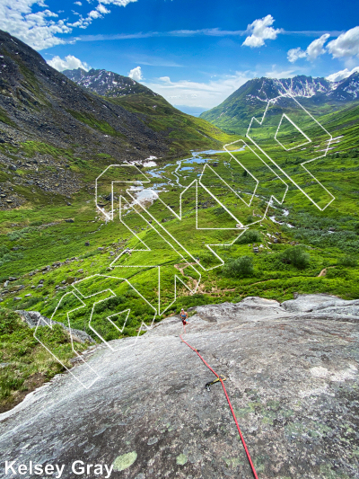 photo of Snowbird Slab from Hatcher Pass