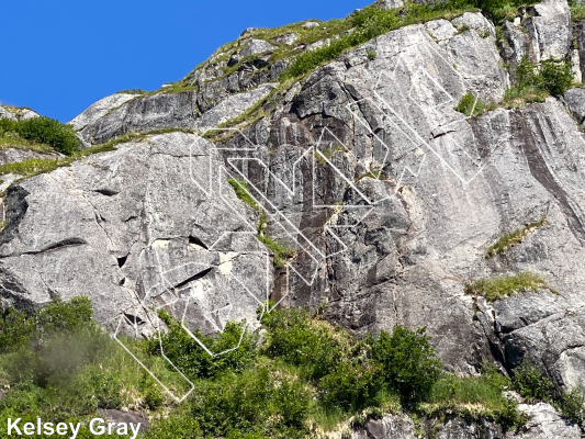 photo of Snowbird Slab from Hatcher Pass