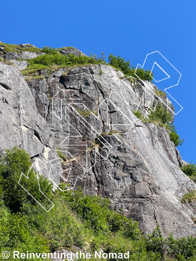 photo of Snowbird Slab from Hatcher Pass