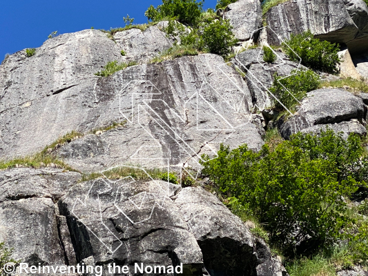 photo of Snowbird Slab from Hatcher Pass