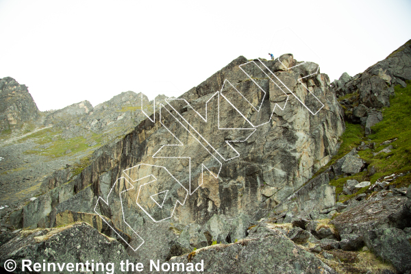 photo of Tin Can Rock from Hatcher Pass